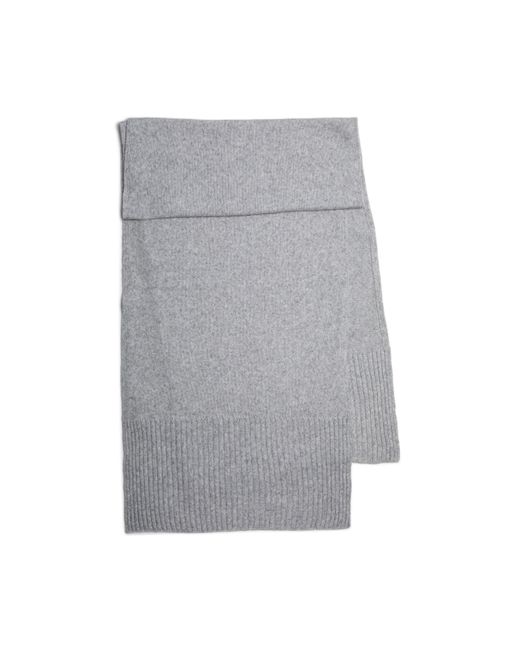 Pieces Gray Knit Midweight Scarf