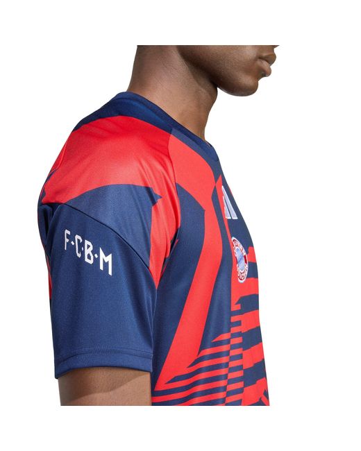 Adidas Red Bayern Munich Pre Match Shirt 2026/27 for men