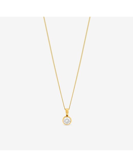 Jon Richard Metallic Waterproof Plated Crystal Besel Pendant