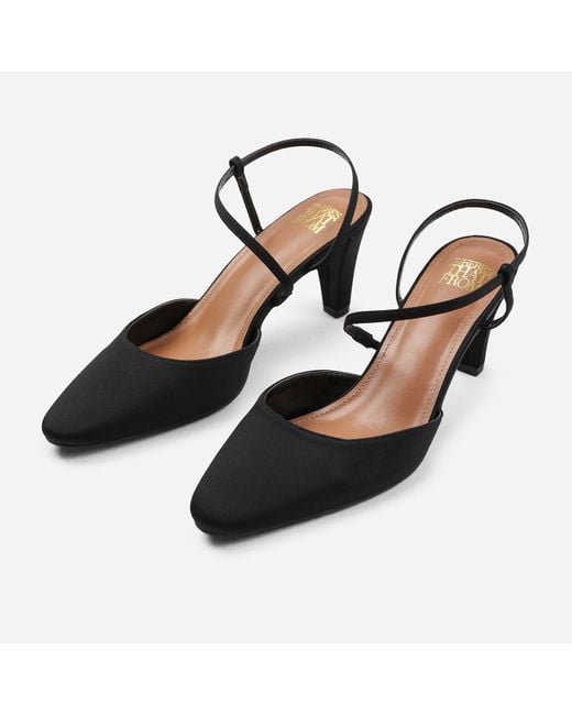 Where's That From Black Where's Kansas Stiletto Court Shoes