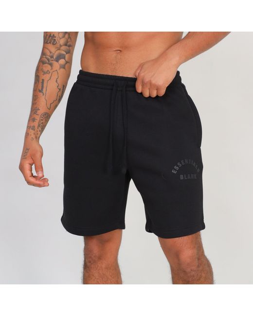 Blank Essentials Black Blank Arch Hd Print Short for men