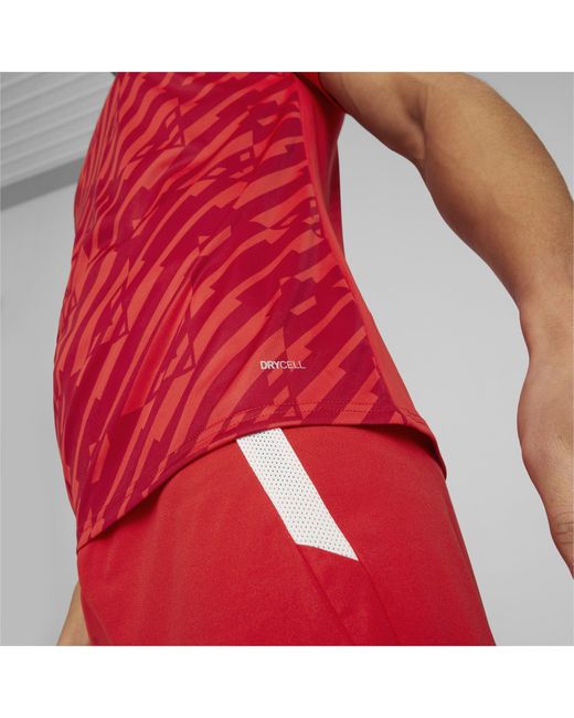 PUMA Red Short-Sleeve Performance T-Shirt for men