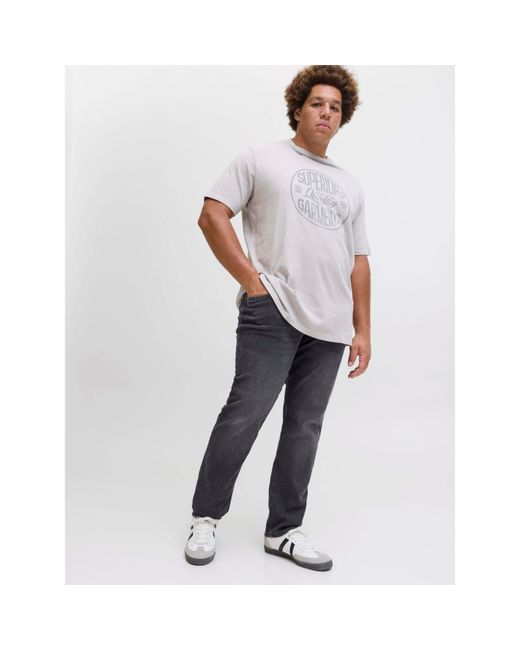 Jack & Jones Blue Glenn Slim Jeans Plus Size for men