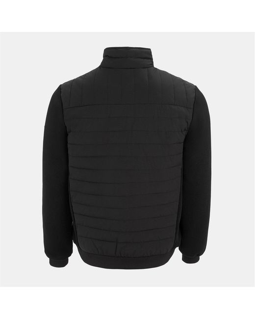 Dunlop Black Hybrid Baffle Work Long Sleeve Full Zip Softshell Jacket for men