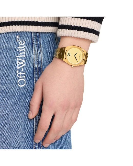 Off-White c/o Virgil Abloh Metallic On Time Watch for men