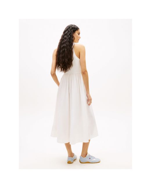 Tommy Hilfiger White Long Maxi Dress