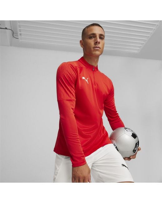 PUMA Red Teamfinal Training 1/4-Zip Fleece for men