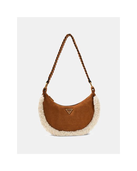 Guess Brown Amita Hobo Bag