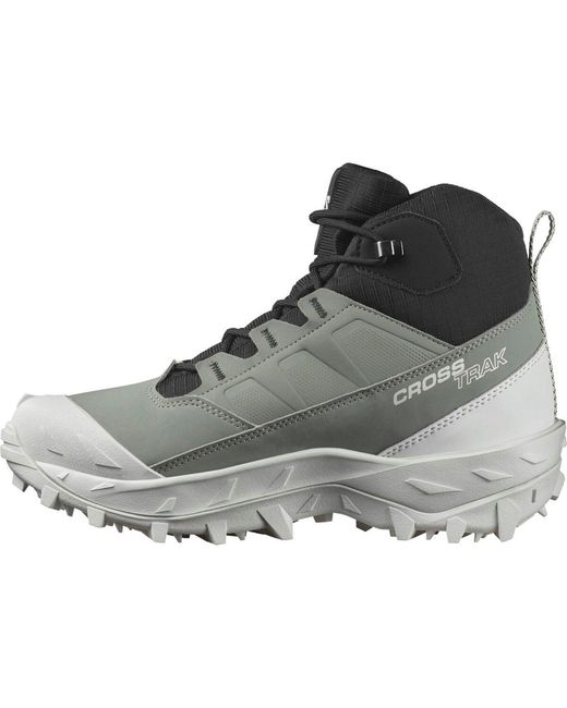 Salomon Gray Crosstrak Waterproof Winter Boots
