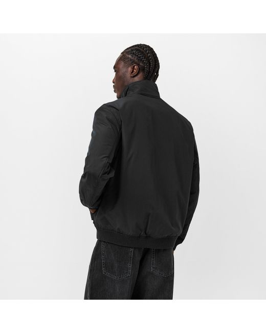 HUGO Black Water Repellent Full Zip Bomber Jacket for men