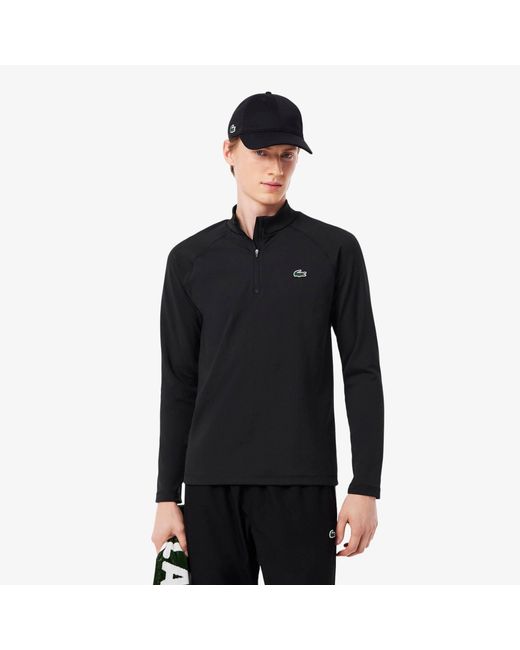 Lacoste Black Long Sleeve Performance T-Shirt for men