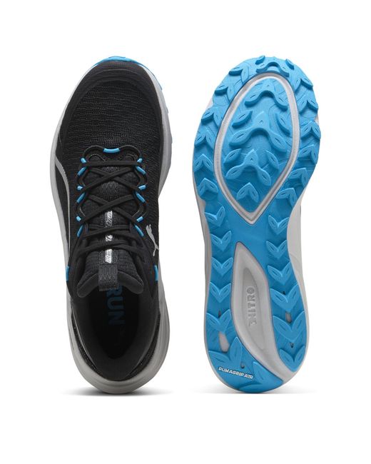 PUMA Blue Electrify Nitro 4 Trail Off-Road Running Shoes for men