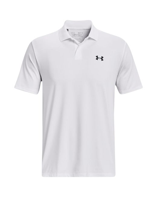 Under Armour White Performance Polo Shirt for men