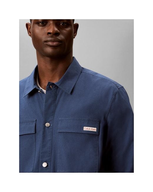 Calvin Klein Blue Overshirt for men