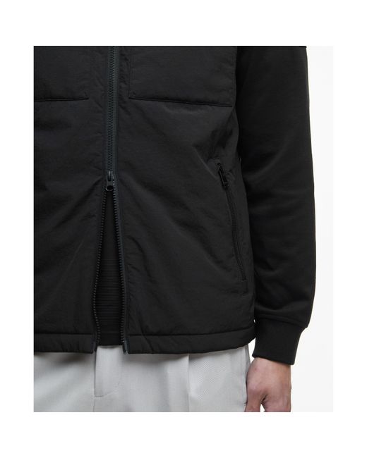 Barbour Black Ethan Quilted Sweatshirt for men