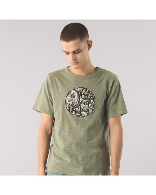 Pretty Green Green Aquarelle Print Regular Fit T-Shirt for men