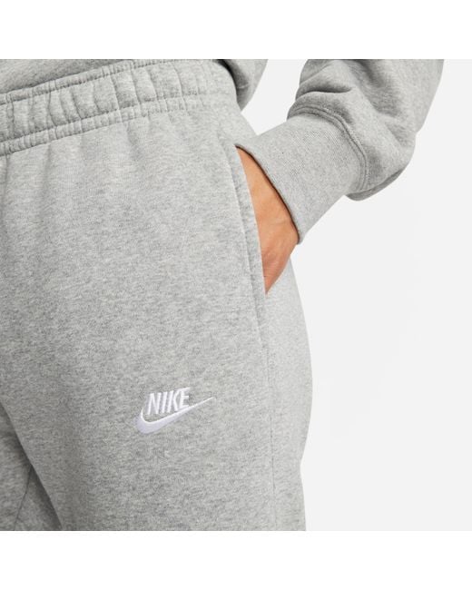 Nike Gray Sportswear Club Fleece Jogging Pants for men