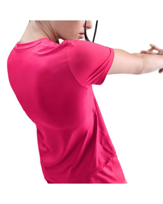 Nike Pink Dri-Fit One Standard Fit Short-Sleeve Top