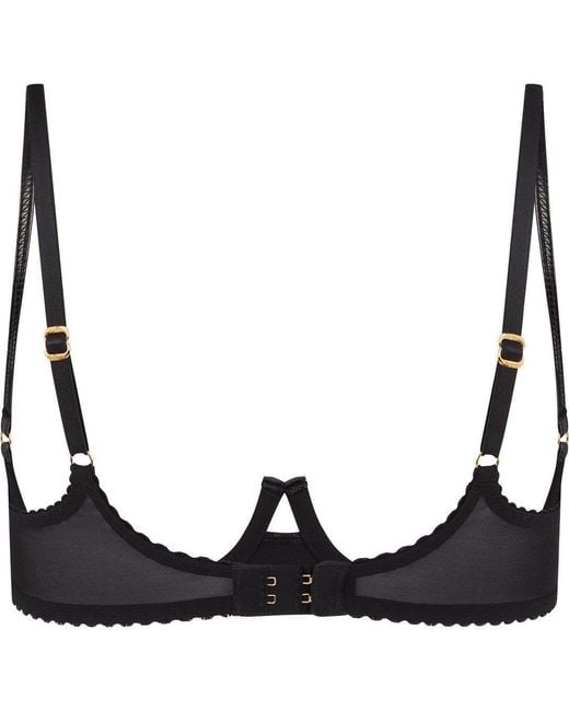 Agent Provocateur Black Ozella Open Bra