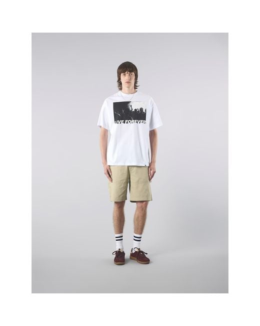 Pretty Green White Pg Live Forever Regular Fit T-Shirt for men
