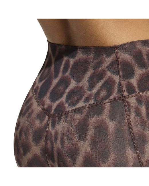 Adidas Brown Performance Gym Legging