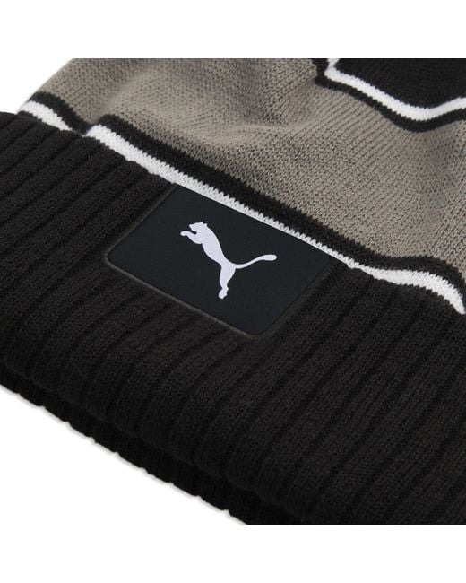 PUMA Black Sport Pom Beanie for men