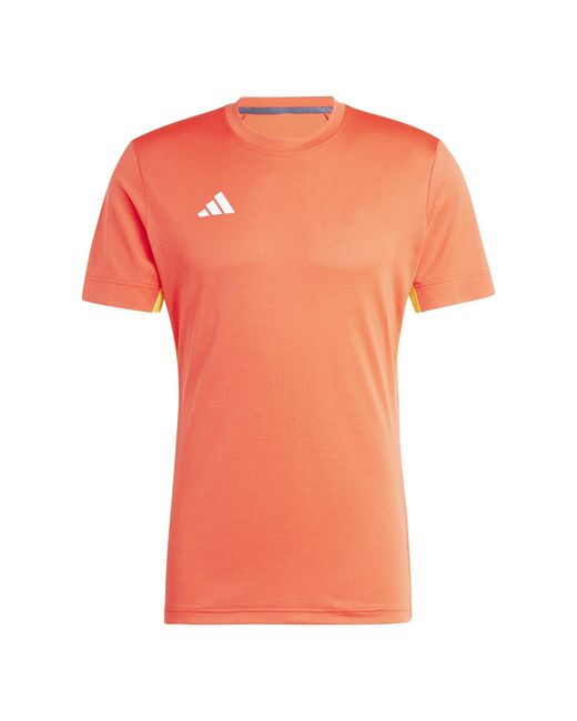 Adidas Orange Freelift Regular Fit T-Shirt for men