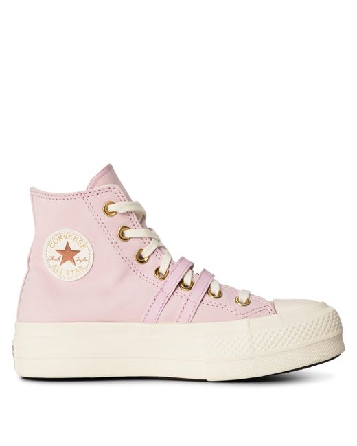 Converse Purple Chuck Taylor All Star Lif Canvas High-Top Trainers