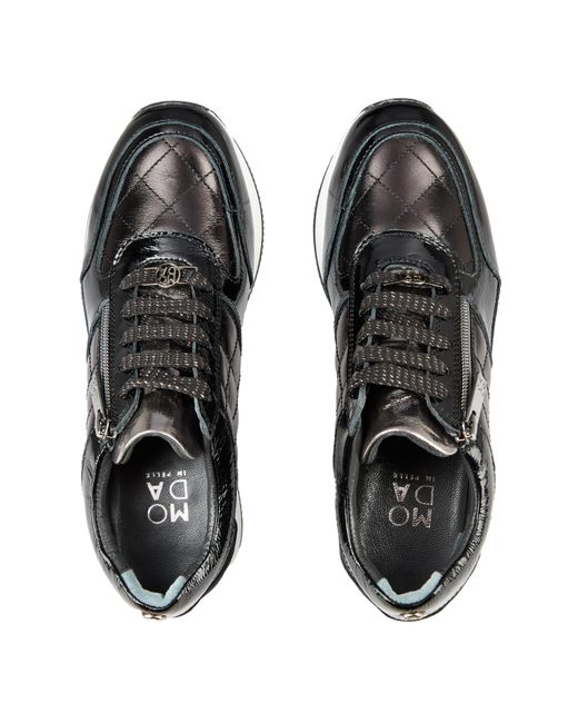 Moda In Pelle Black Berke Trainers