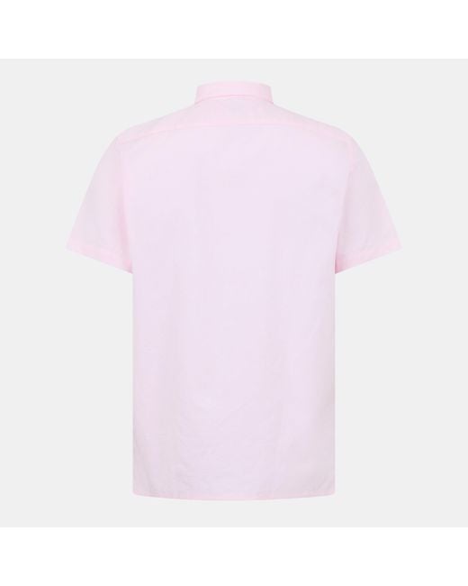 Paul Smith Pink Short-Sleeve Plain Shirt for men