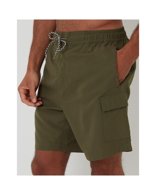 Threadbare Green Saxn Swim Shorts for men
