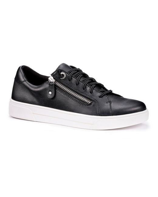 Hotter Black Leonie Wide Trainers