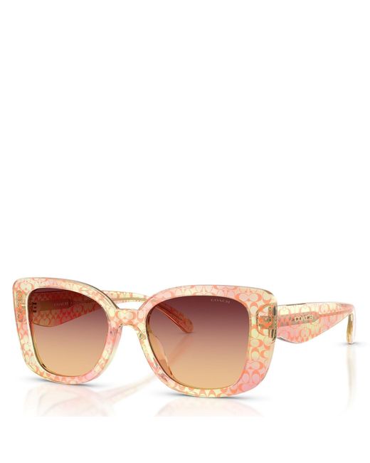 COACH Pink 0Hc8450U Oversized Sunglasses