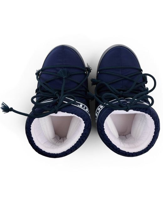 Moon Boot Blue Icon Low Nylon Boots