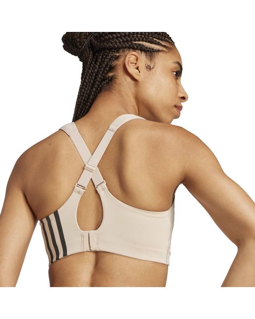 Adidas White Non-Wired High Impact Sports Bra