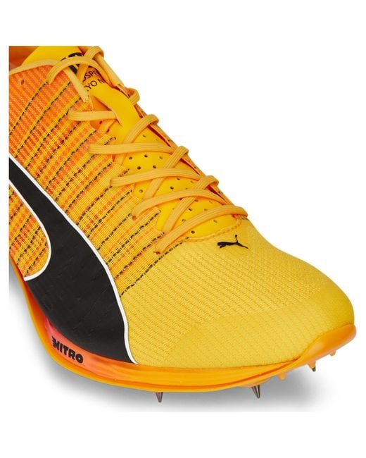 PUMA Yellow Evospeed Tokyo Nitro Running Spikes for men