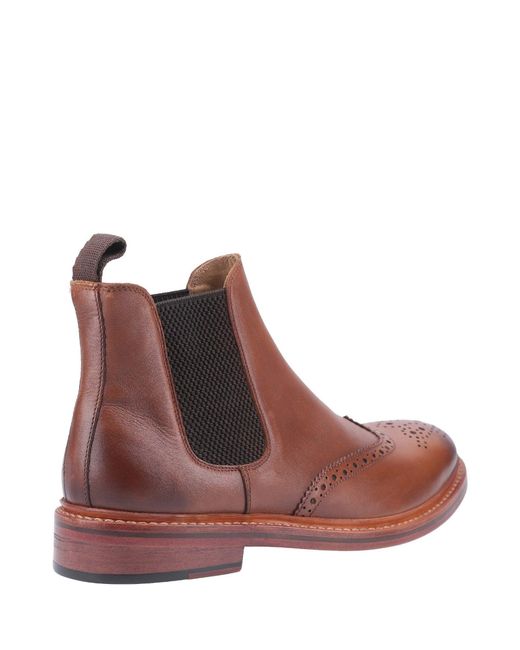 Cotswold Brown Siddington Leather Goodyear Welt Boot for men
