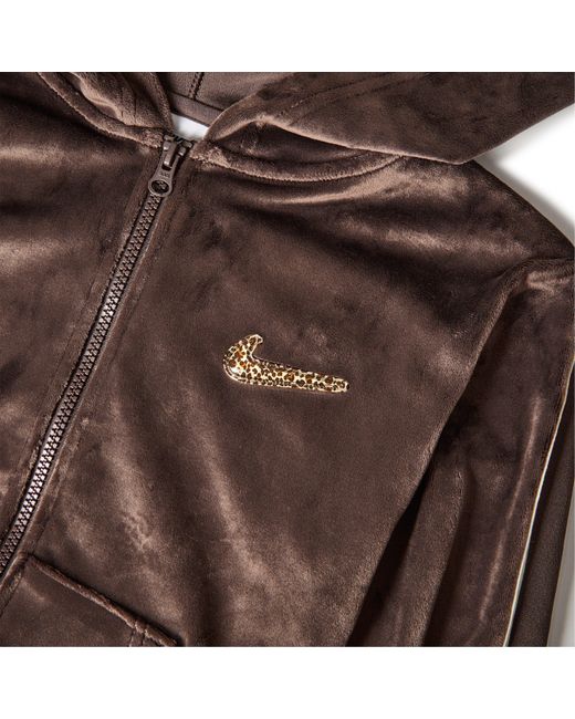Nike Brown Velour Track Top