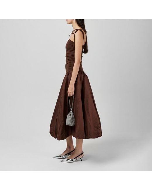 Amy Lynn Brown Amy Lynn Alexa Shoulder Tie Ultra Mini Peplum Dress