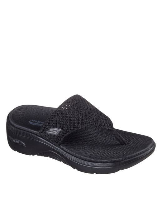 Skechers Blue Go Walk Arch Fit 2.0 Sandal Flat Sandals