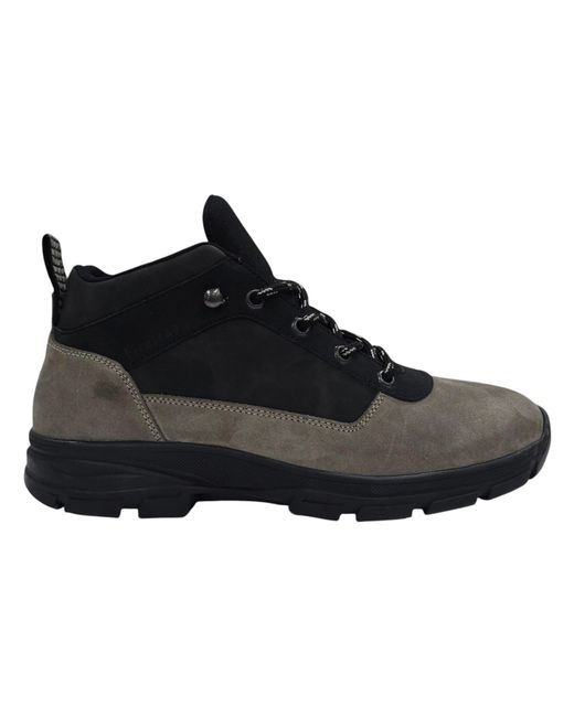 Firetrap Black Delia Premium Leather Ankle Lace Up Hiker Rugged Boots for men