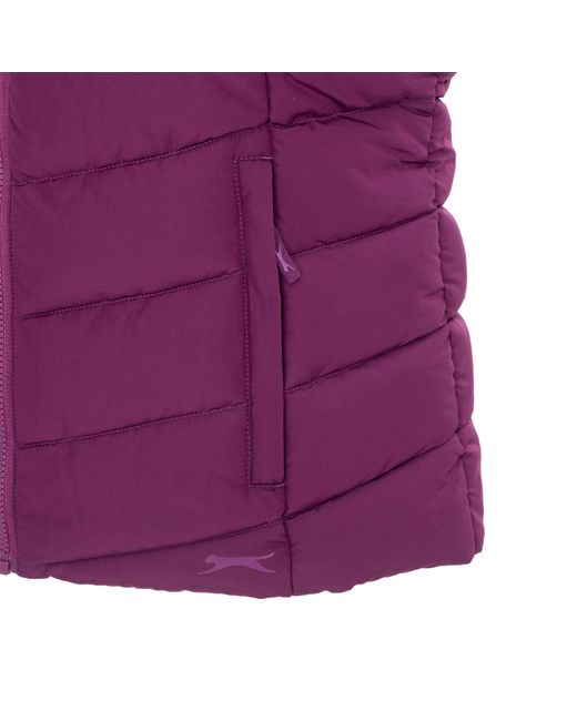 Slazenger 1881 Purple Padded Full Zip Gilet