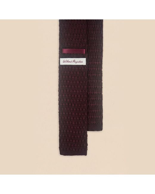 Without Prejudice Natural Sienna Silk Knit Tie for men