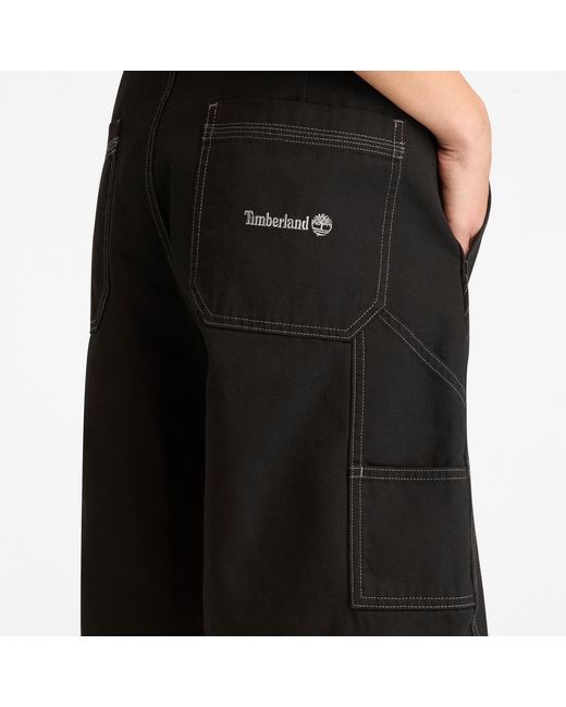 Timberland Black Denim Shorts for men