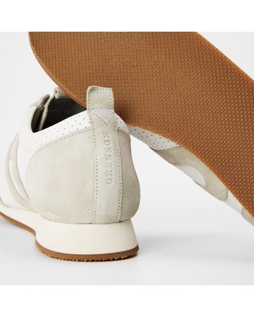 GRENSON White Sneaker 80 Trainers for men