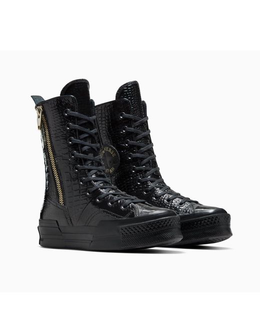 Converse Black Adults Chuck 70 Plus Xhi Leather High-Top Trainers