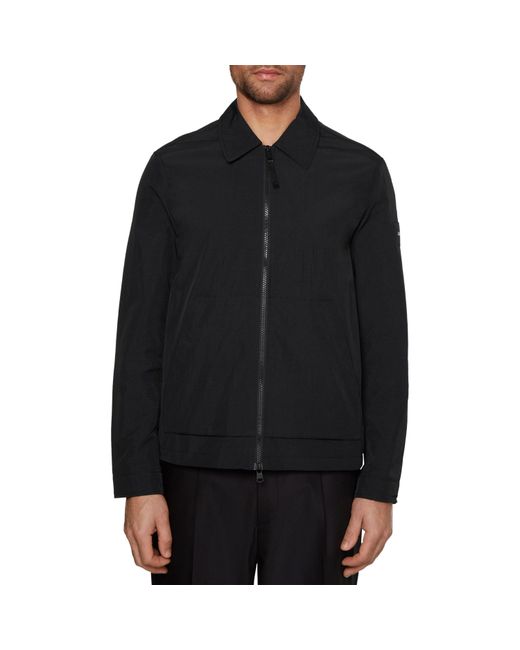 Calvin Klein Black Lightweight Long Sleeve Overshirt for men