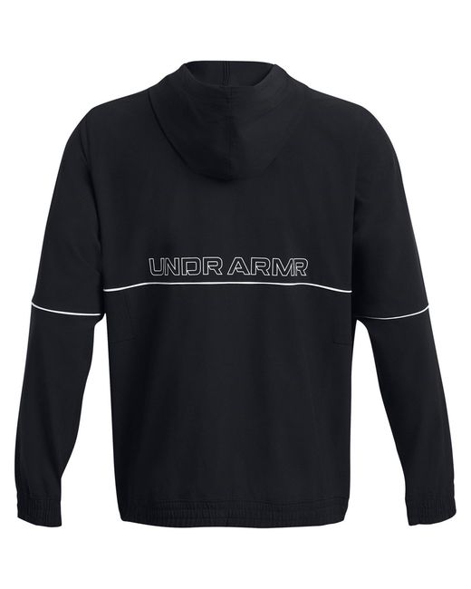 Under Armour Blue Baseline Woven Performance Hoodie for men