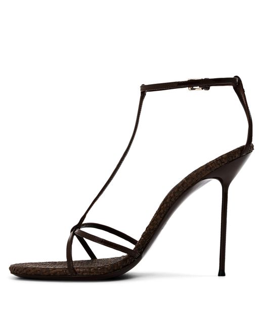 Paris Texas Black Heeled Sandals