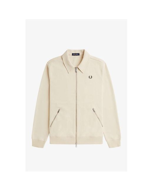 Fred Perry Natural Fred Zip Thru Sweat Sn42 for men